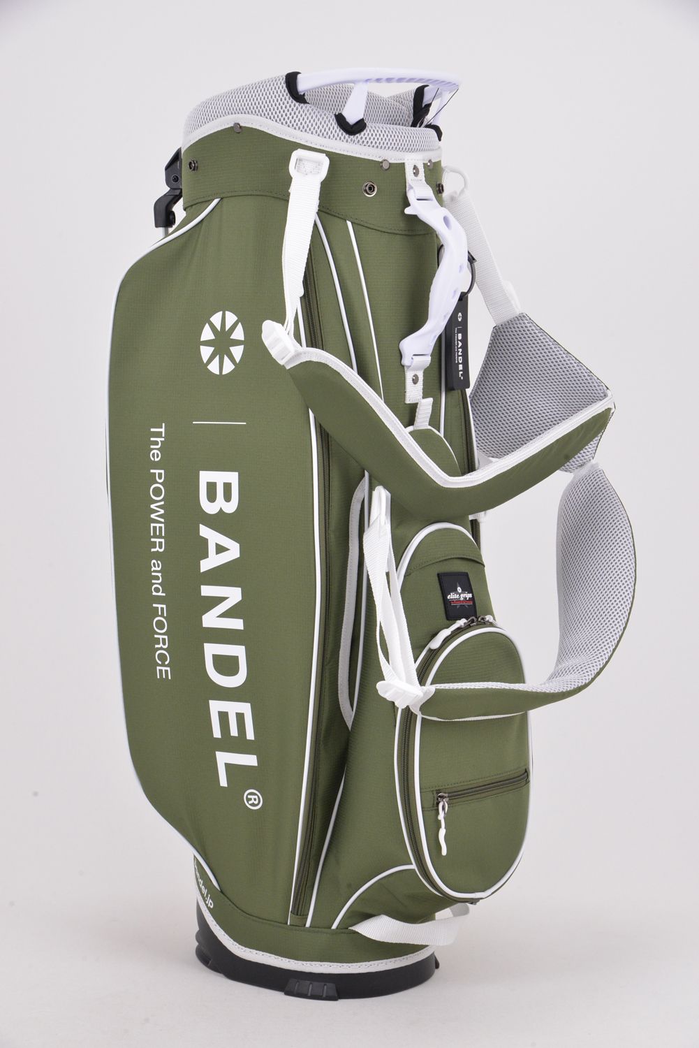 【ポイント10倍】 BANDEL × elitegrips D-Type 9.5inch CADDY BAG / エリートグリップ コラボレーション キャディバッグ (カーキ)
