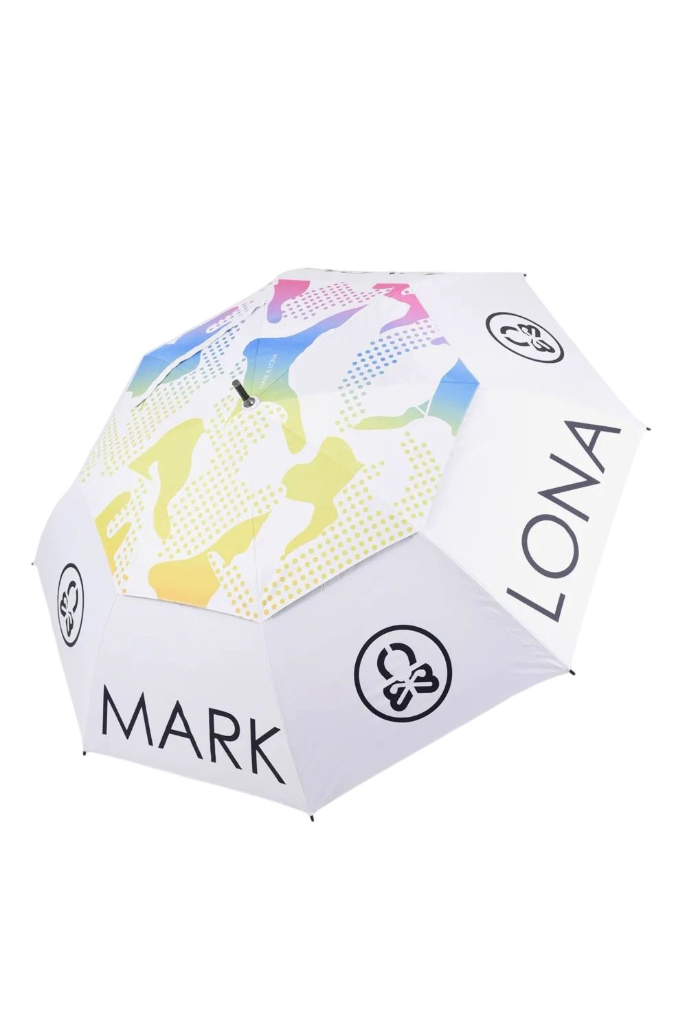 【26AW】 SHELTER CANOPY UMBRELLA / レインボーカモ 自動オープン機能 UVカット 大型アンブレラ (ホワイト)