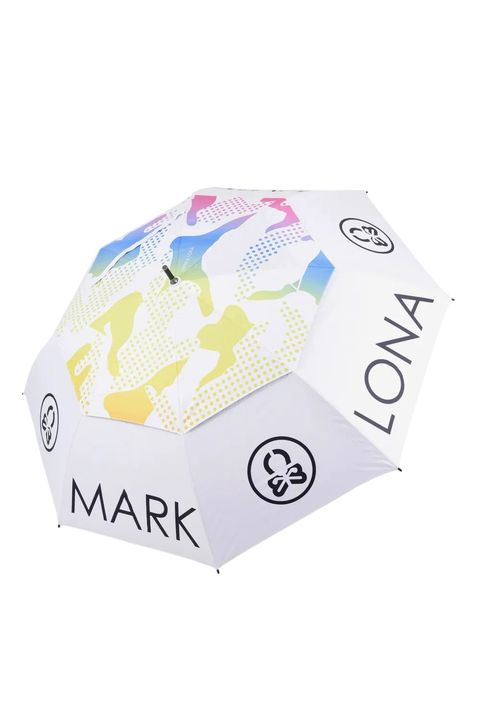 【26AW】 SHELTER CANOPY UMBRELLA / レインボーカモ 自動オープン機能 UVカット 大型アンブレラ (ホワイト)