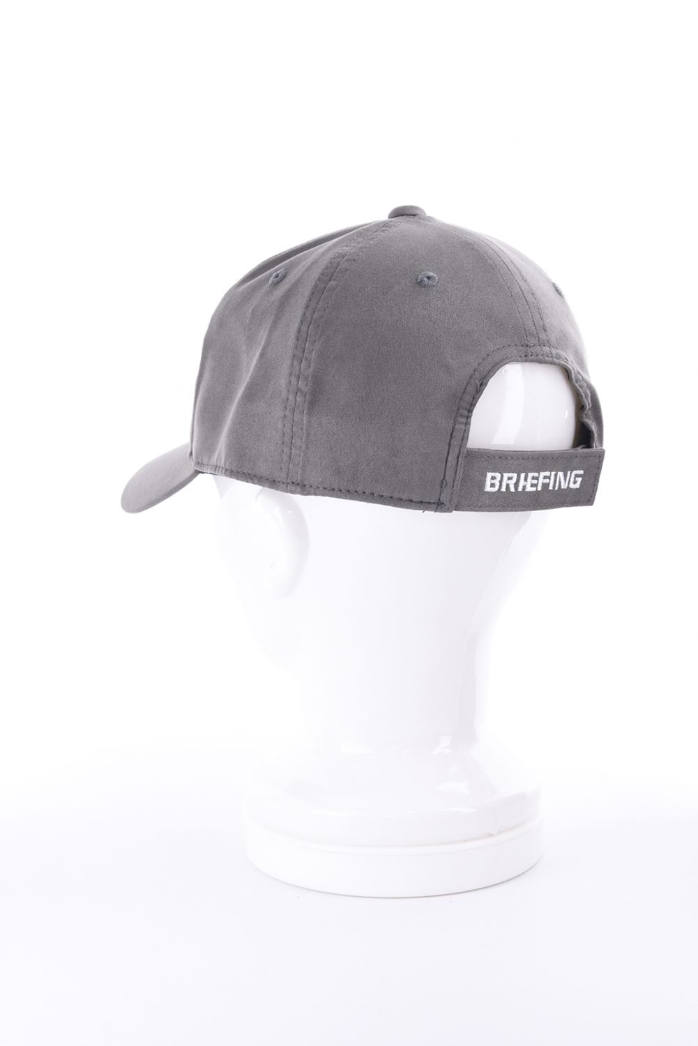 【26AW】 MEN’S SUEDE SMALL BG LOGO CAP / スウェード素材 スモールBGロゴ キャップ (グレー)