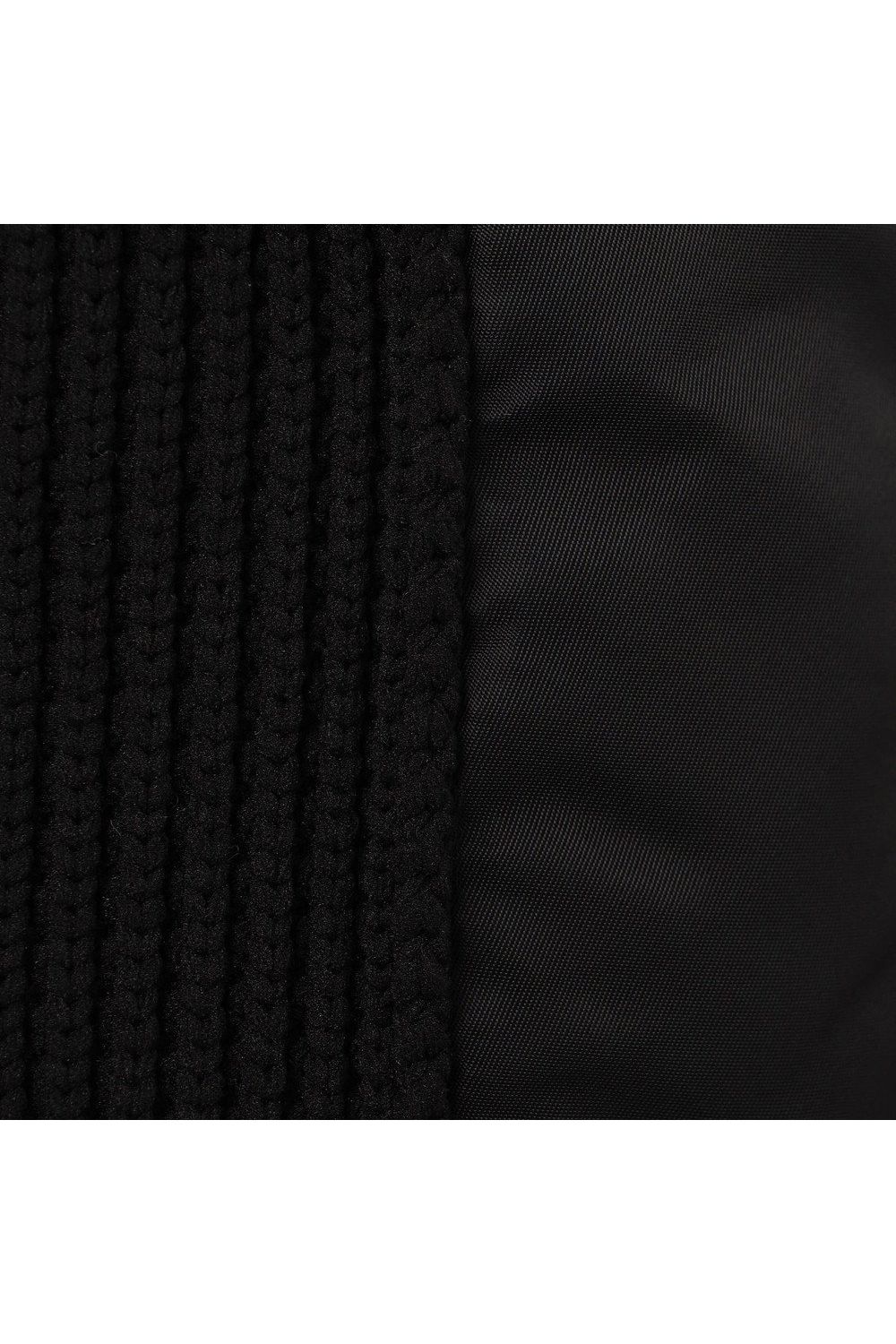 【26AW】【レディース】 WOMEN’S WINDBLOCK DOCKING RIB KNIT SKIRT / 畦編みニット&ナイロンツイル ハイブリッドニットスカート (ブラック)