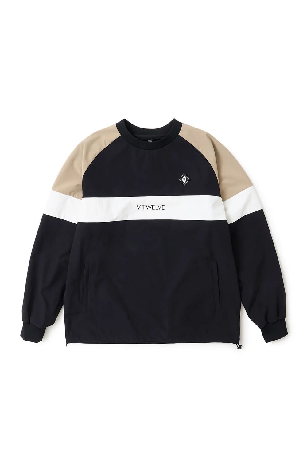 【26AW】 WB SWITCH JKT / ツートーン ブランドロゴ ナイロンジャケット (ブラック)