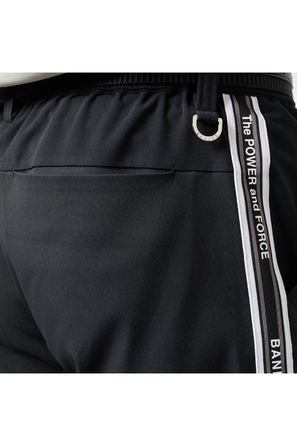 【26SS】 CONCEPT NOTES TAPING HALF PANTS / カノコ素材 デザインテープ ショートパンツ (ブラック)