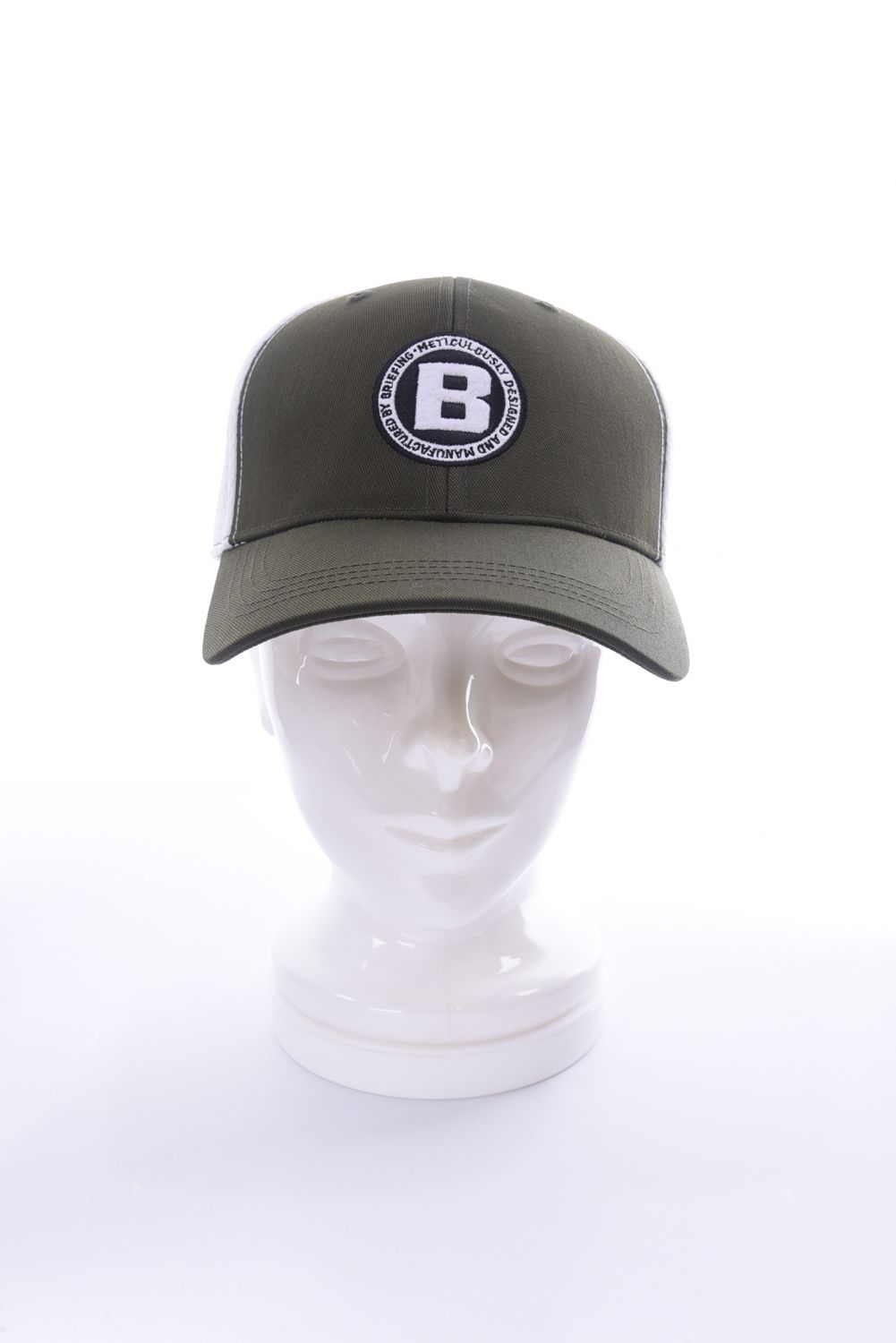 MENS MESH CAP FLEX FIT / サークルロゴ メッシュキャップ オリーブ