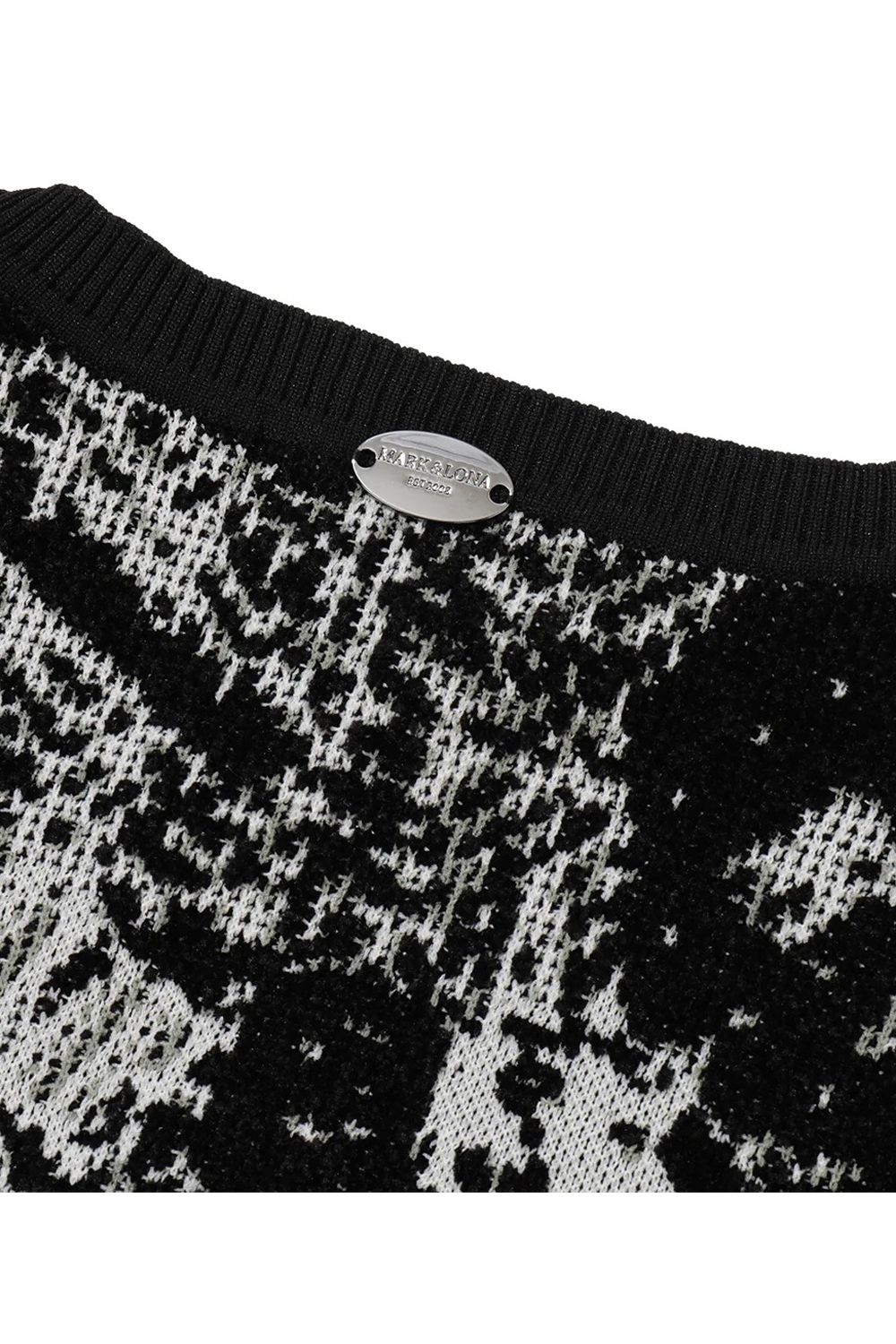 【26AW】 FRACTUR ANATOMIC SKULL JACQUARD VEST / ブラックレター&リアルスカル モールジャガード ニットベスト (ブラック)