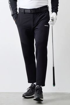 【25AW】 FRONT SWITCH TAPERED PANTS / ボンディング素材 ハイブリッドロングパンツ (ブラック)