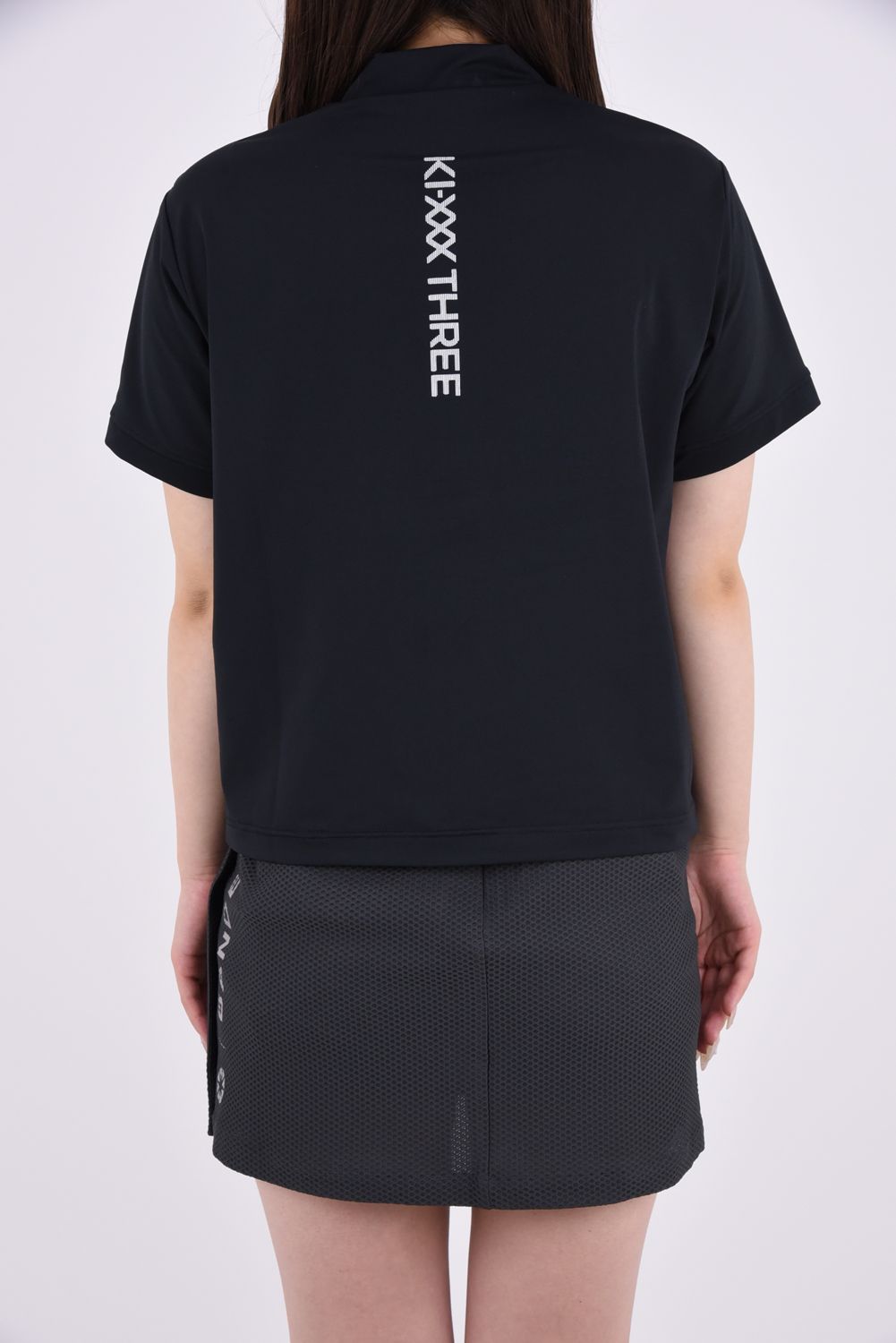 【ポイント10倍】 【26SS】【レディース】 WOMEN'S ECO PIQUE MOCK TEE / モックネックTシャツ (ブラック)