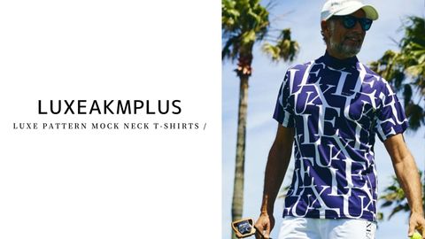 『LUXEAKMPLUS』 whole pattern　 MOCK NECK T-SHIRTS　入荷