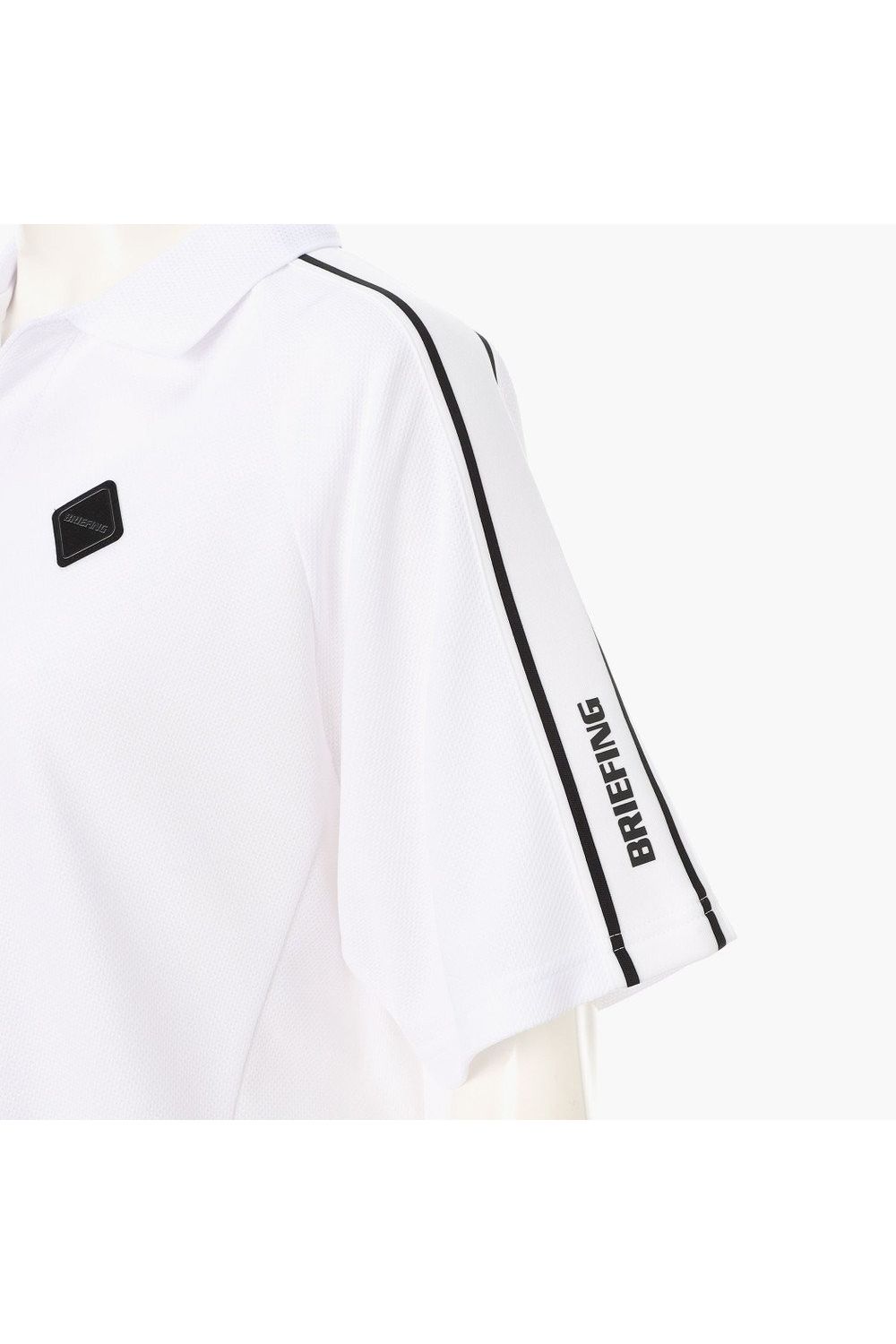 【26SS】【レディース】 WOMEN’S LINE POLO / カノコ生地 ラインロゴテープ リラックスフィット ポロシャツ (ホワイト)