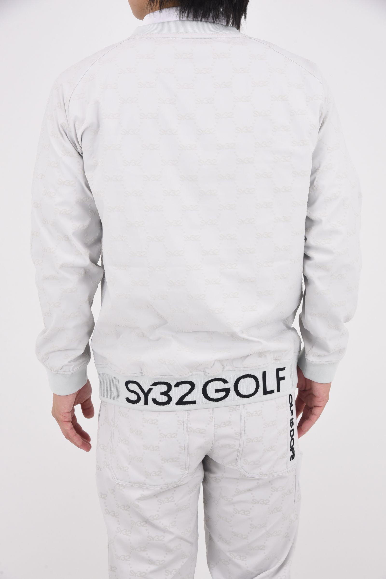 【25AW】 FLOCKY WOVEN PULLOVER / フロッキーウーブン プルオーバー (ライトグレー)