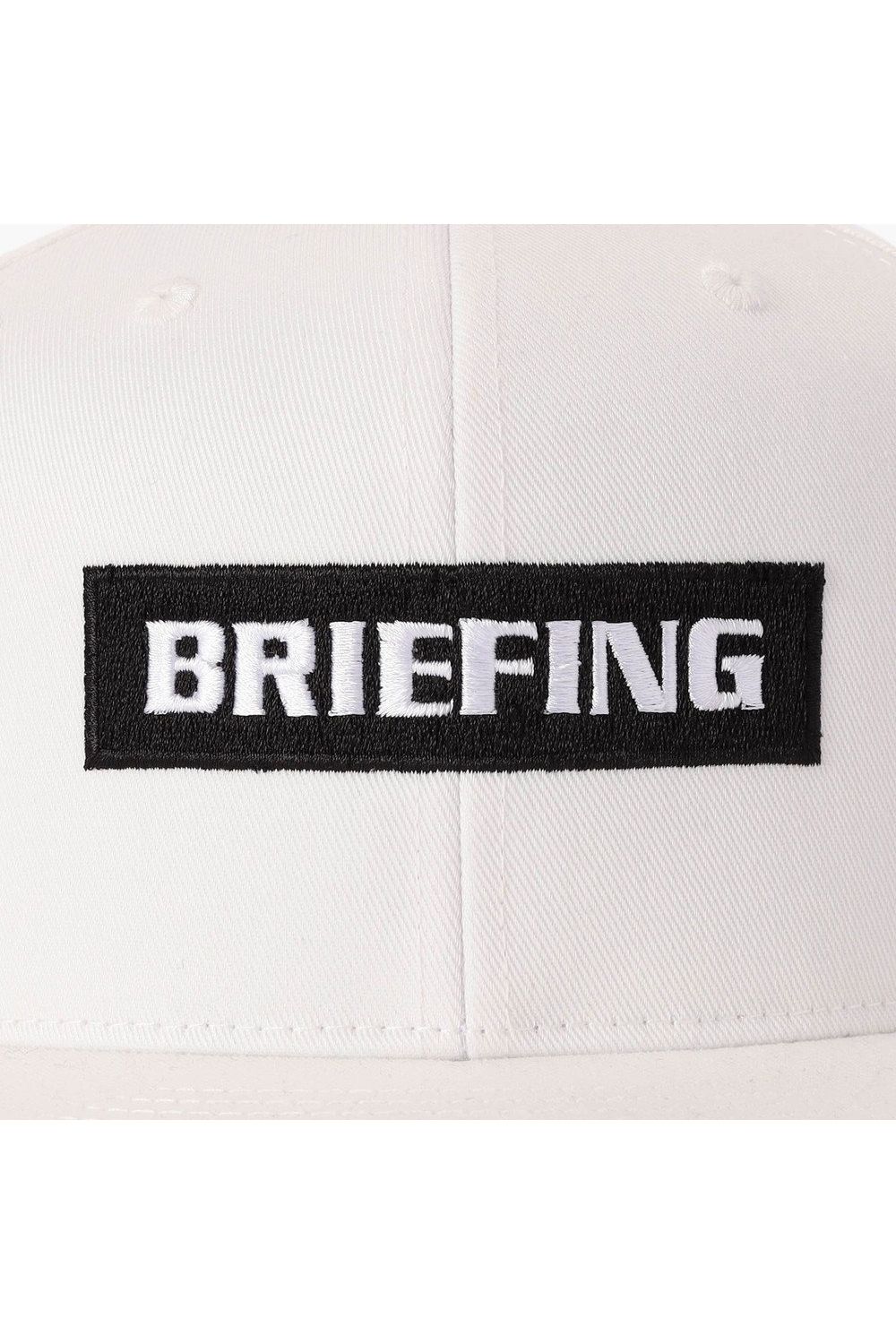 【26AW】 MEN’S BOX LOGO FLAT VISOR CAP / ボックスロゴ刺繍 フラットキャップ (ホワイト)
