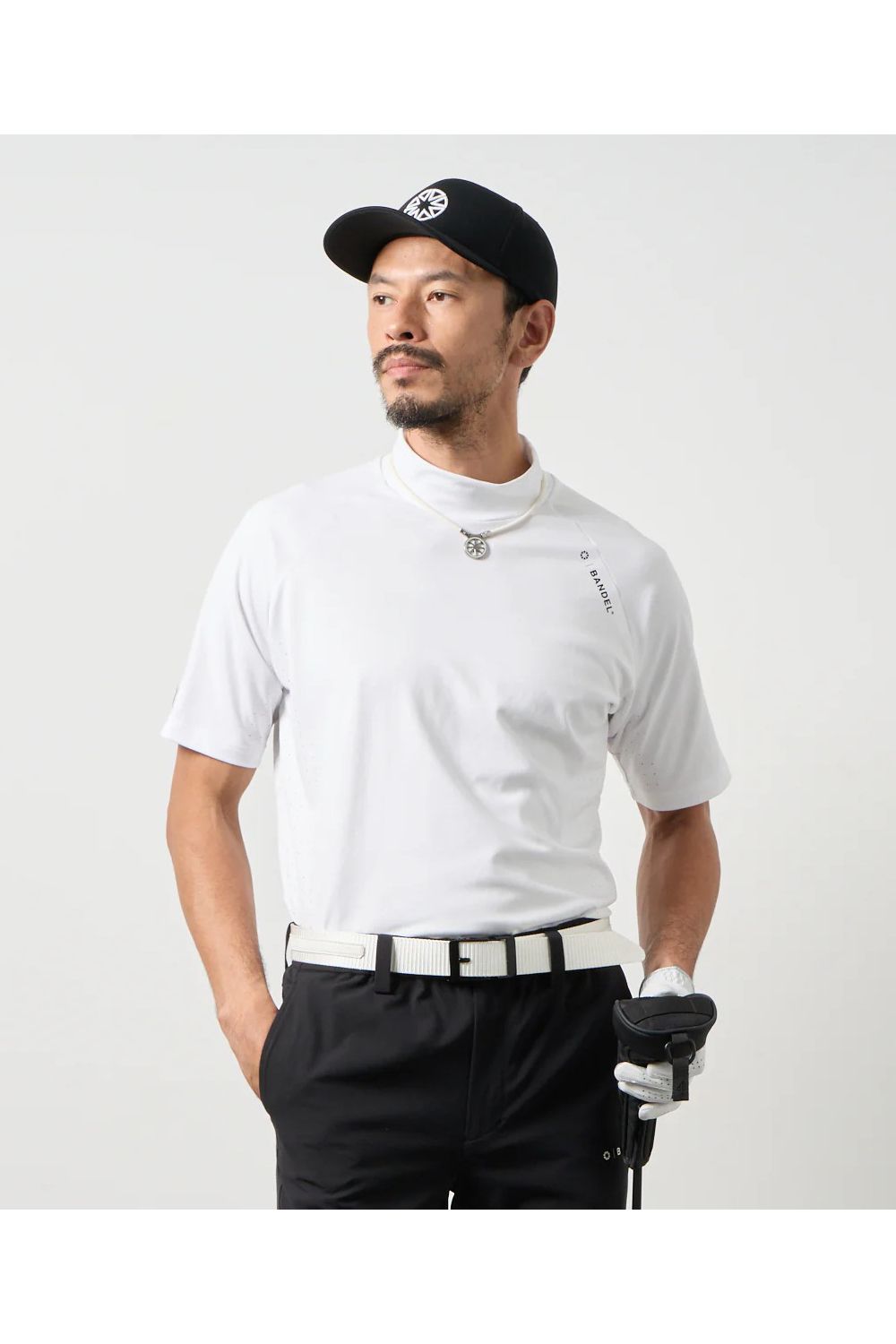 【26SS】 ヒートパンチングモックネック (ホワイト) （4月上旬入荷予定）