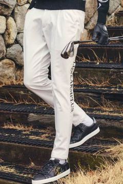 WINDPROOF LOGO SLACKS / ウインドウプローフ スラックスパンツ (ホワイト)