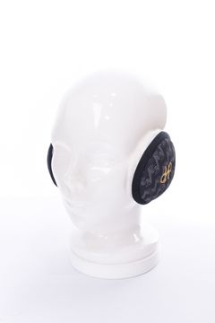 【プレゼント好適品】 GM EARMUFFS / ブランド オリジナルテキスタイル イヤーマフ (ブラック)*