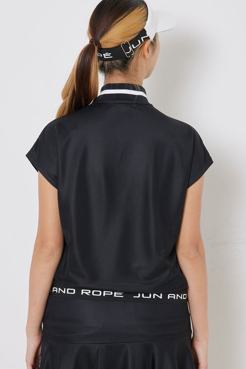 【お取引成立】Jun & Ropé  ゴルフウェア　レディース　メッシュコンビリブ お取引成立】Jun & Ropé ゴルフウェア レディース メッシュコンビリブ