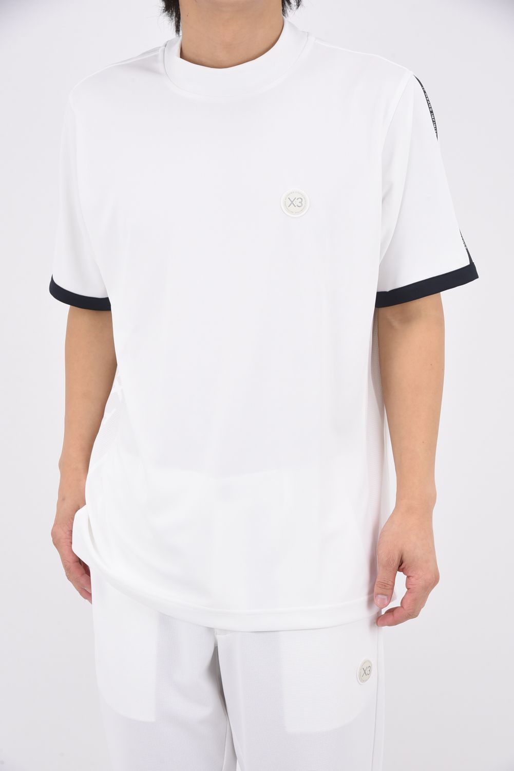 【26SS】 SLEEVE LINE MOCK TEE / モックネックTシャツ (オフホワイト)