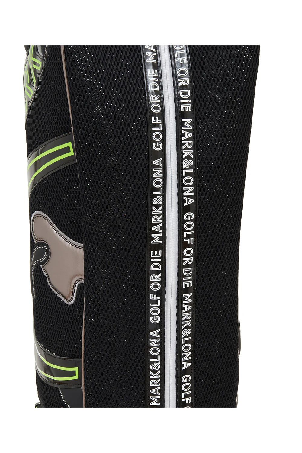 【26SS】【銀行振込・代金引換不可】【返品・交換不可】 NITRO CAMO PANELED CADDIE BAG / メッシュ生地 マルチカラー パッチワーク カートタイプ キャディバッグ (ブラック)