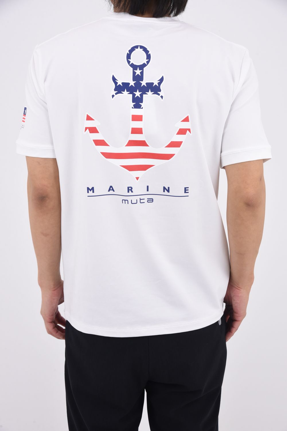 【26SS】 PALM WAVE STRETCH SHIRTS / ウェーブロゴ バックプリント Tシャツ (ホワイト)
