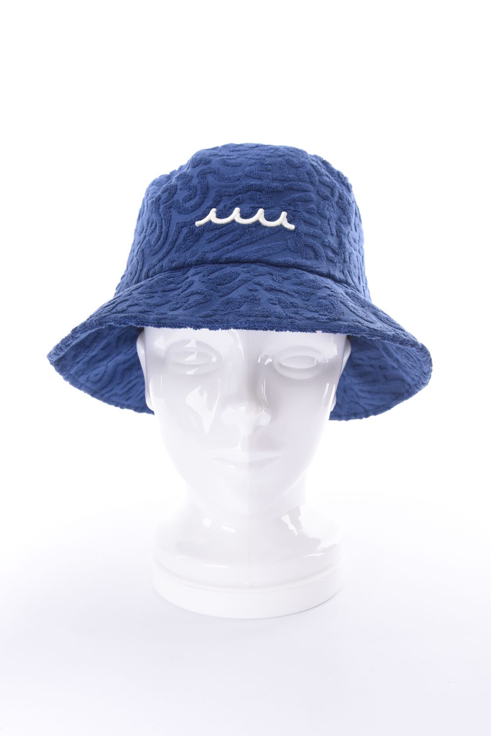 【26SS】 LINE ART PILE BUCKET HAT / パイル生地 ラインアート バケットハット (ネイビー)