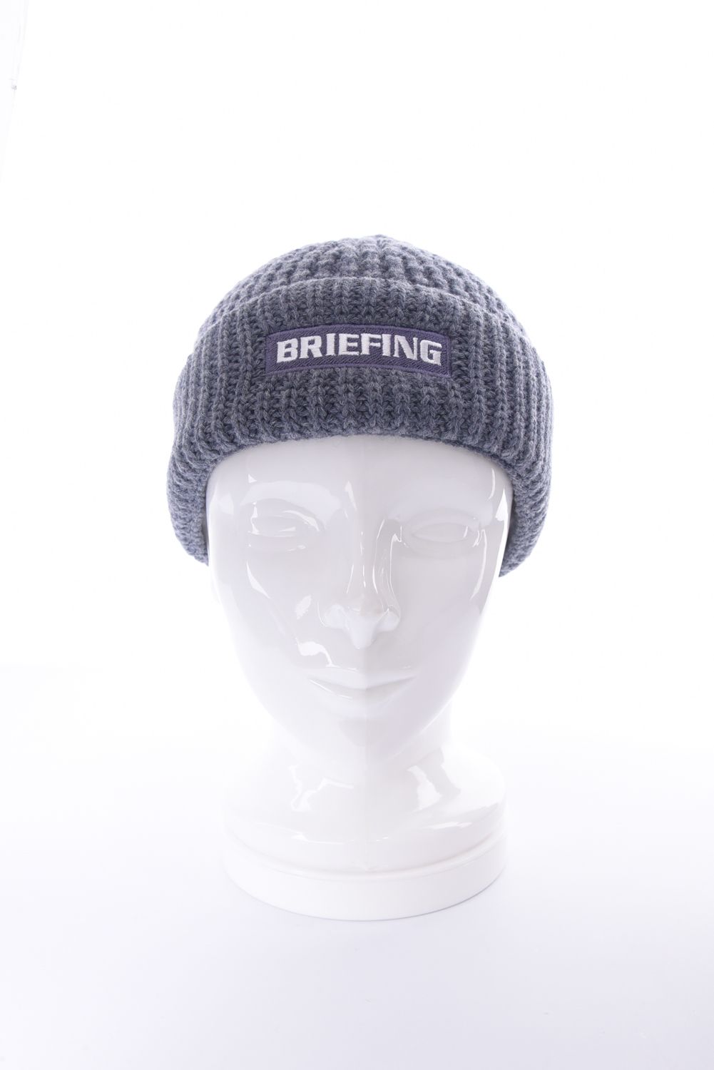 MEN’S WR WOOL BEANIE / ボックスロゴ ニットビーニー (グレー)