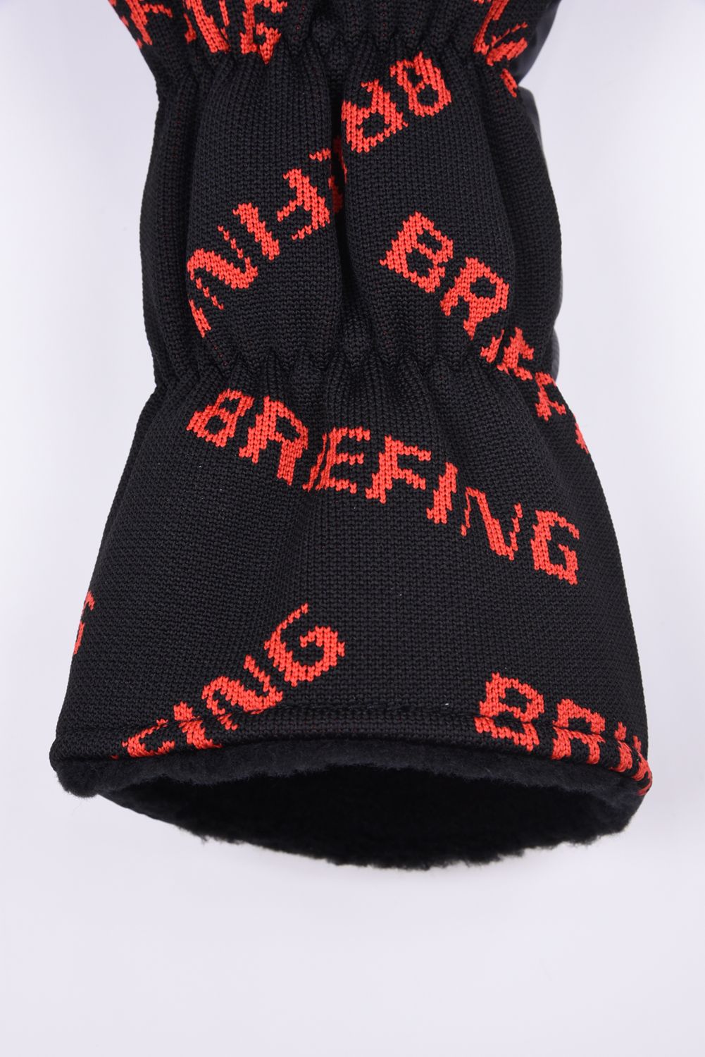 【26SS】 LOGO KNIT DRIVER COVER / 異素材ハイブリッド ドライバーカバー (ブラック)