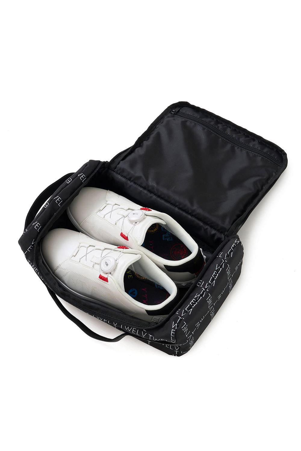 【26SS】 TYPO GRID SHOES CASE / ブランドロゴ シューズケース (ブラック)