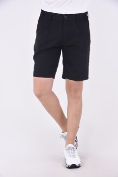 BASIC LOGO SHORT PANTS / ベーシック ロゴ ストレッチ ショートパンツ (ブラック)
