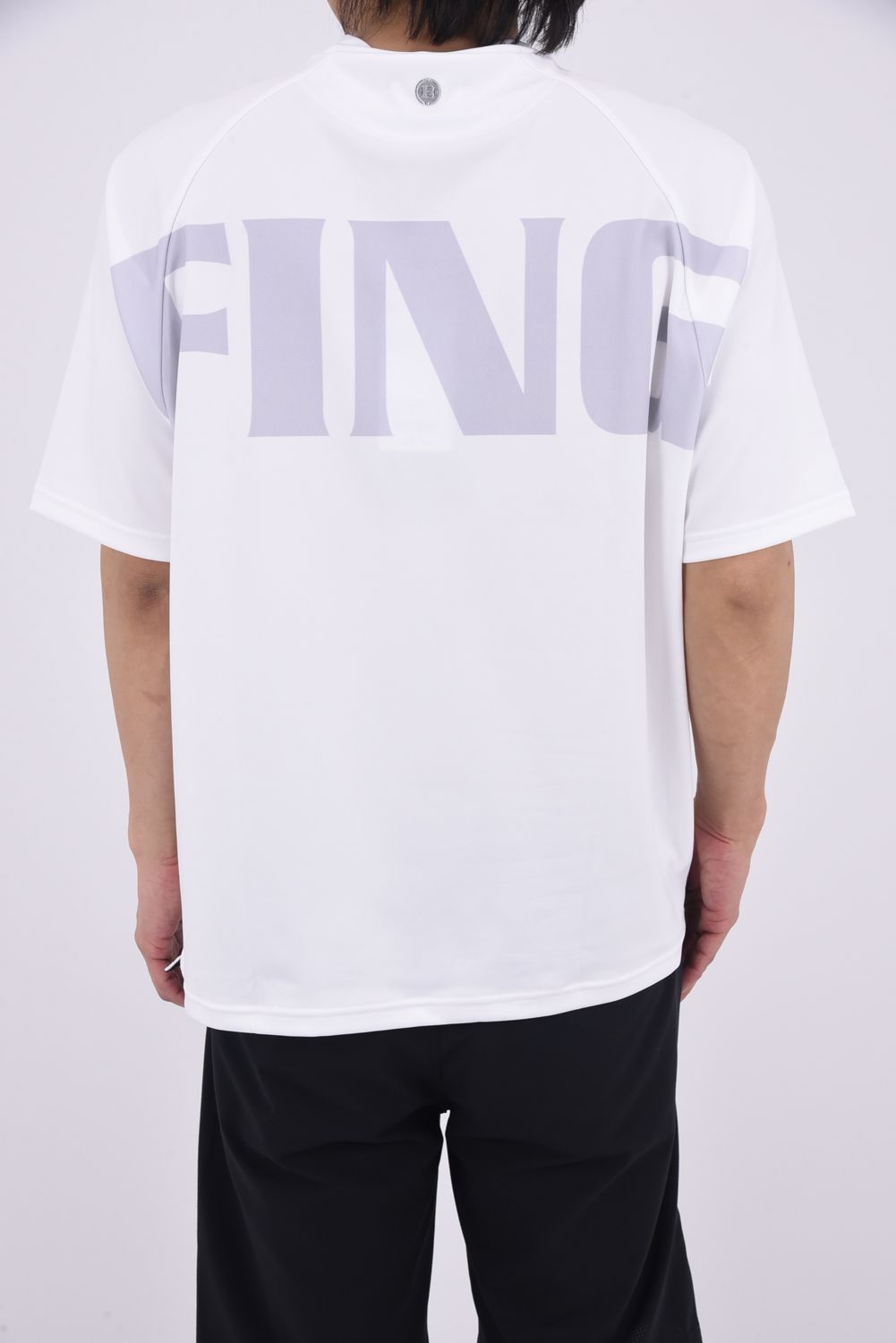 【26SS】 MEN’S BIG BEAT HIGHNECK / ビッグロゴ リラックスフィット モックネックTシャツ (ホワイト)