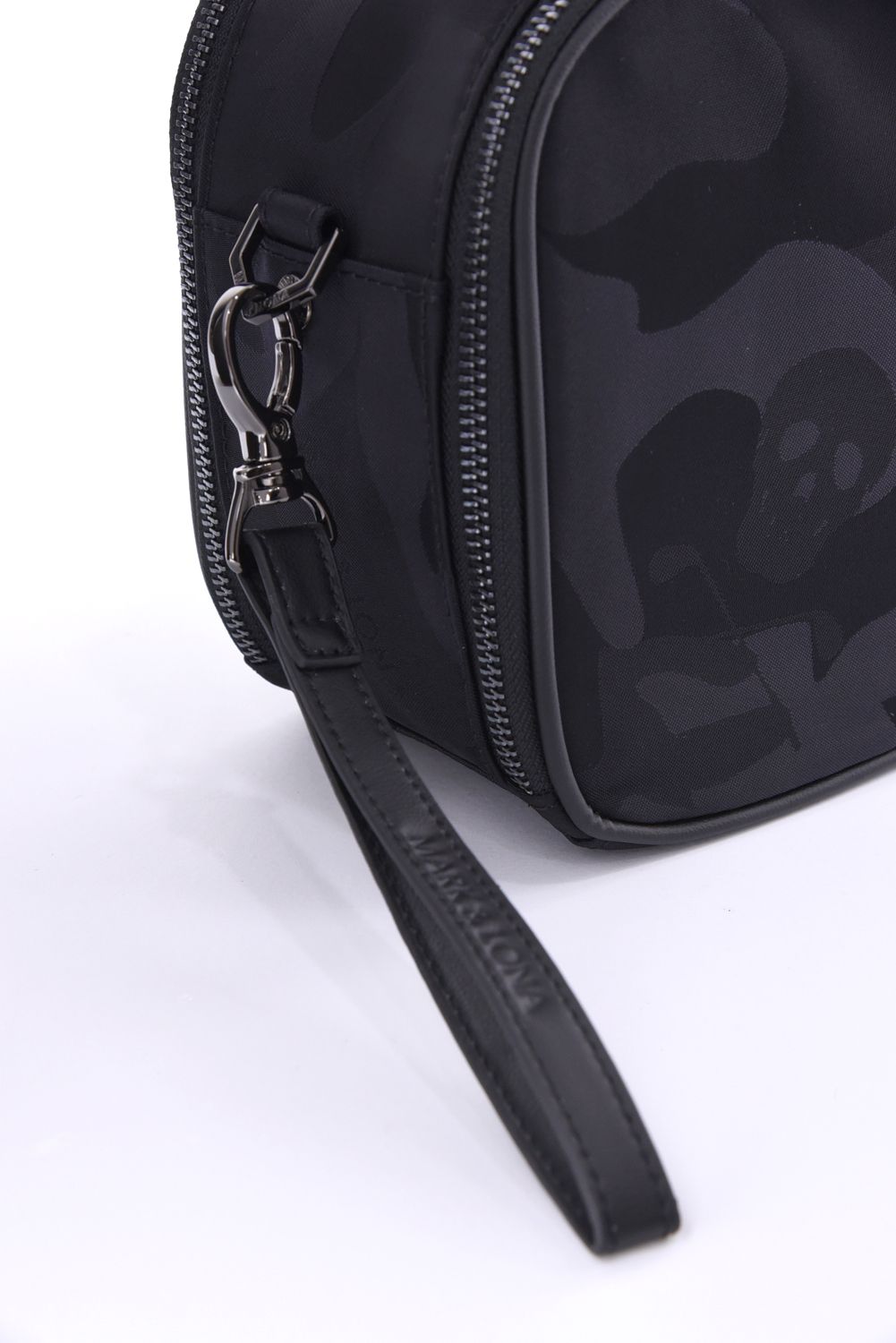 【26AW】 PREMIUM GAUGE 2-WAY BAG / コーデュラナイロン シンセティックレザー スカルカモジャカード 2WAYバッグ (ブラック)