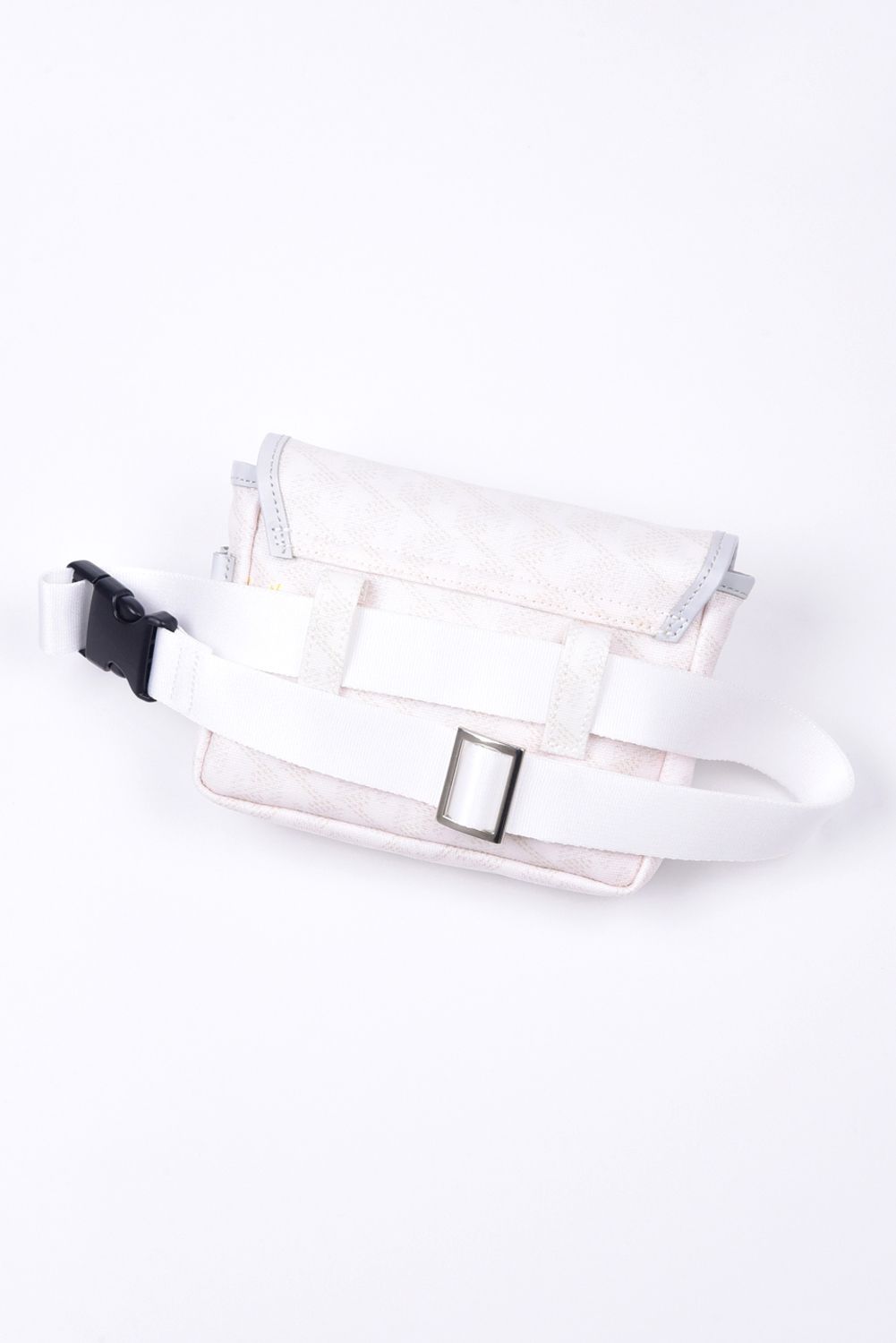 Aix （アイクス）  / ブランド オリジナルテキスタイル ウエストポーチ (モノホワイト)