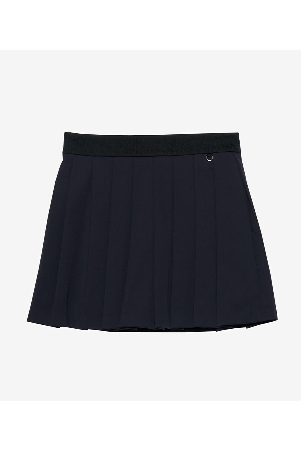 【25AW】【レディース】 MULTI PURPOSE WRAP PLEATED SKIRT / ニットウエストリブ バックプリーツスカート (ブラック)