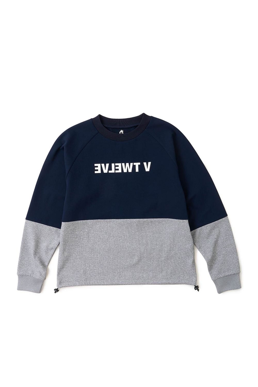 【26AW】 【レディース】 REVERSE CREW / バイカラー 反転ロゴ スウェット (ネイビー)