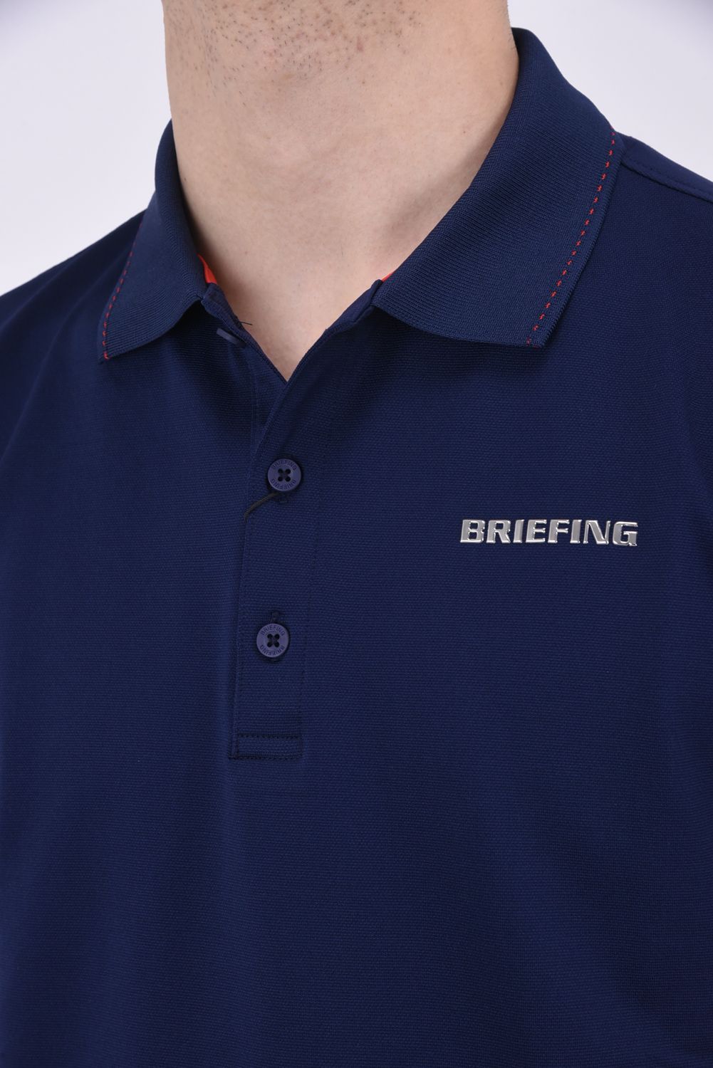BRIEFING - MENS BASIC POLO / ロゴ ベーシックポロシャツ