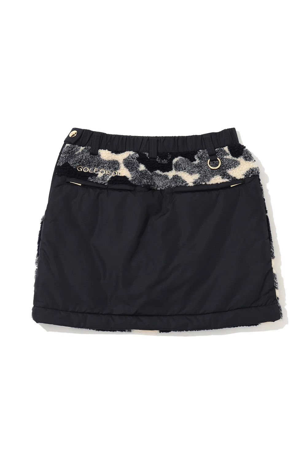 【2026AW KARINAさん着用】【レディース】 MERCURY CAMO BOA FLEECE SKIRT / カモフラジャカード ボアフリース 中綿入りスカート (インナーパンツ付き) (ネイビー)