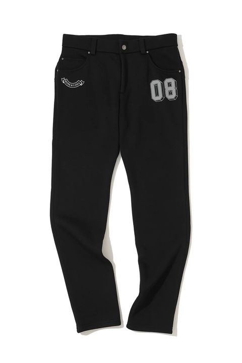 【2025AW】 PANTS / 裏フリース スウェット素材 スリムフィット ロングパンツ (ブラック)