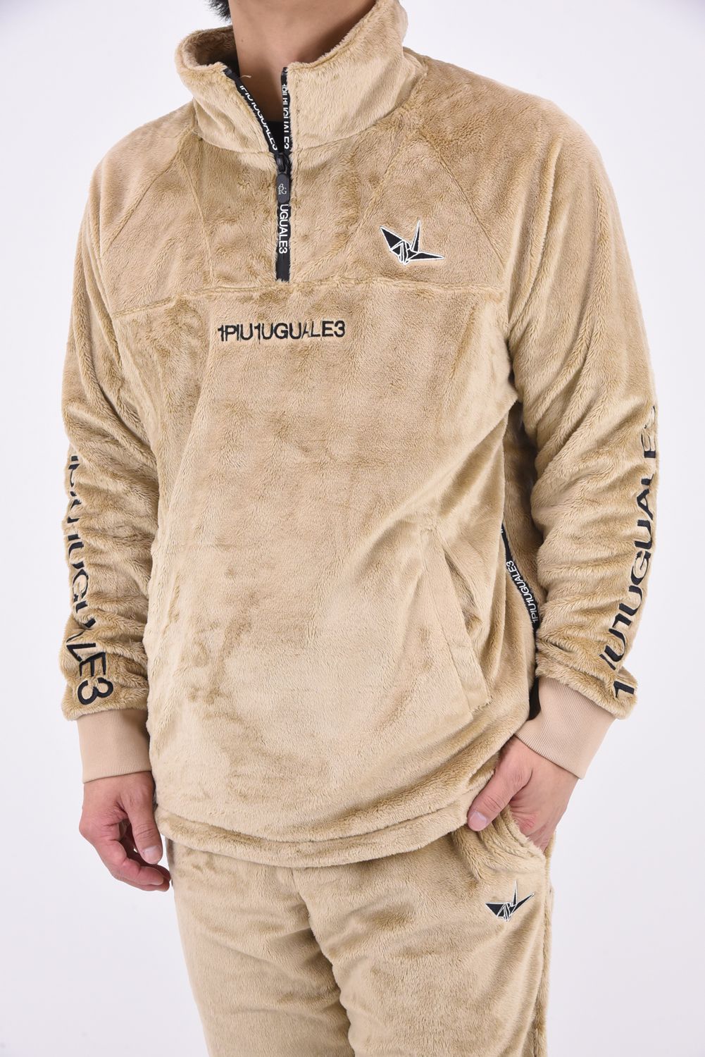 1PIU1UGUALE3 GOLF - RAISED HALFZIP SNEED / サークルロゴ マイクロ