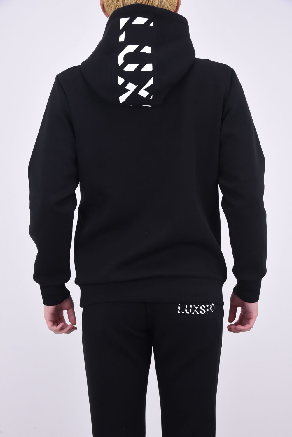 EMBROIDERY HOODY /  ブランドロゴ 刺繍 プルオーバー ブラック