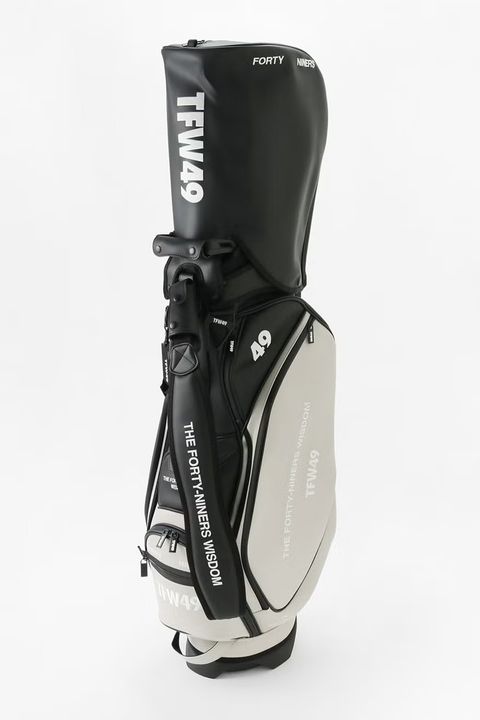 【銀行振込・代金引換不可】【返品・交換不可】 LEATER CADDIE BAG / レザー キャディバッグ (ブラック/グレージュ)