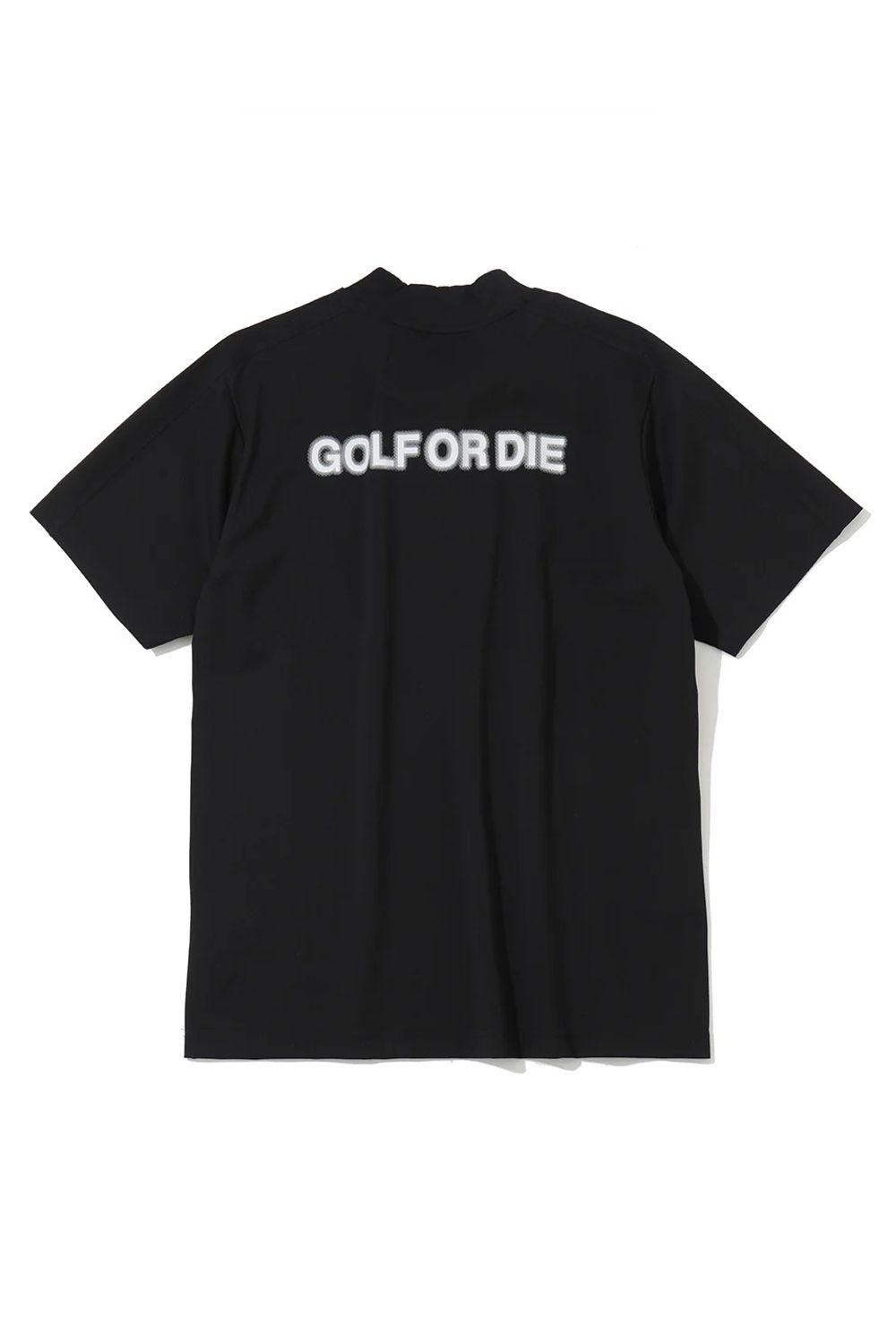 【26SS】 ICON SKULL STRETCH NYLON PIQUÉ MOCK / ナイロンカノコ アイアンスカルプリント モックネックTシャツ (ブラック)