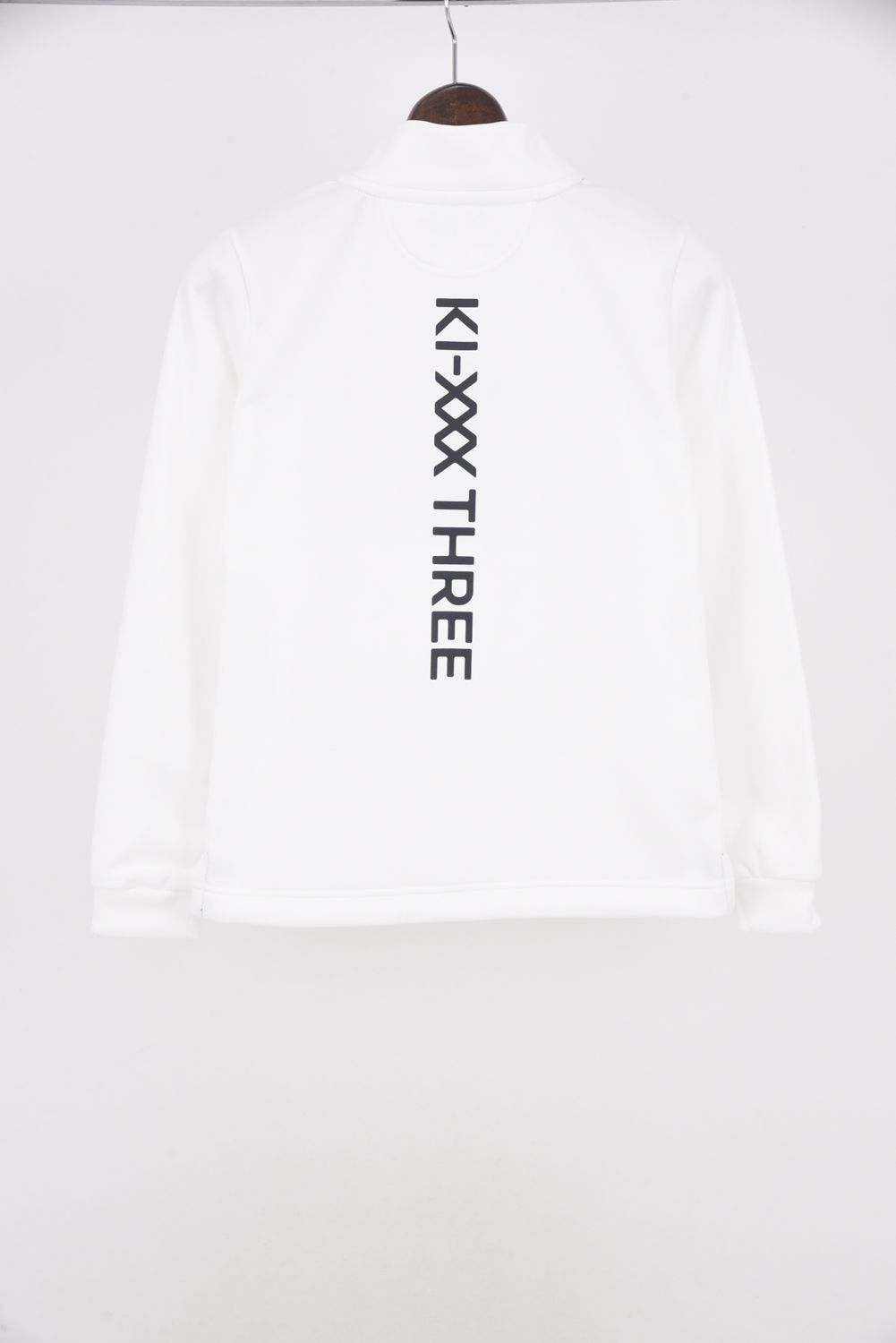 【25AW】【レディース】 KI-XXX THREE BACK LINE LOGO LONG SLEEVE HIGH NECK / バック ライン ロゴ 長袖 ハイネック (ホワイト)