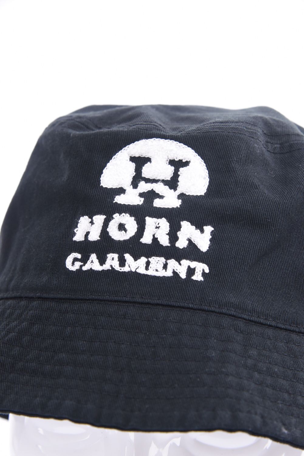 【25SS】 WAVE'N SUN BUCKET HAT / パイル風ロゴ刺繍 バケットハット (ブラック)