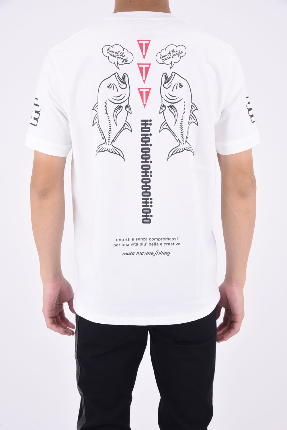 美品✨　muta marine ホワイト　 Vネックベスト 現行品 muta ダウンベスト メンズ ムータ マリン ゴルフ ゴルフウェア