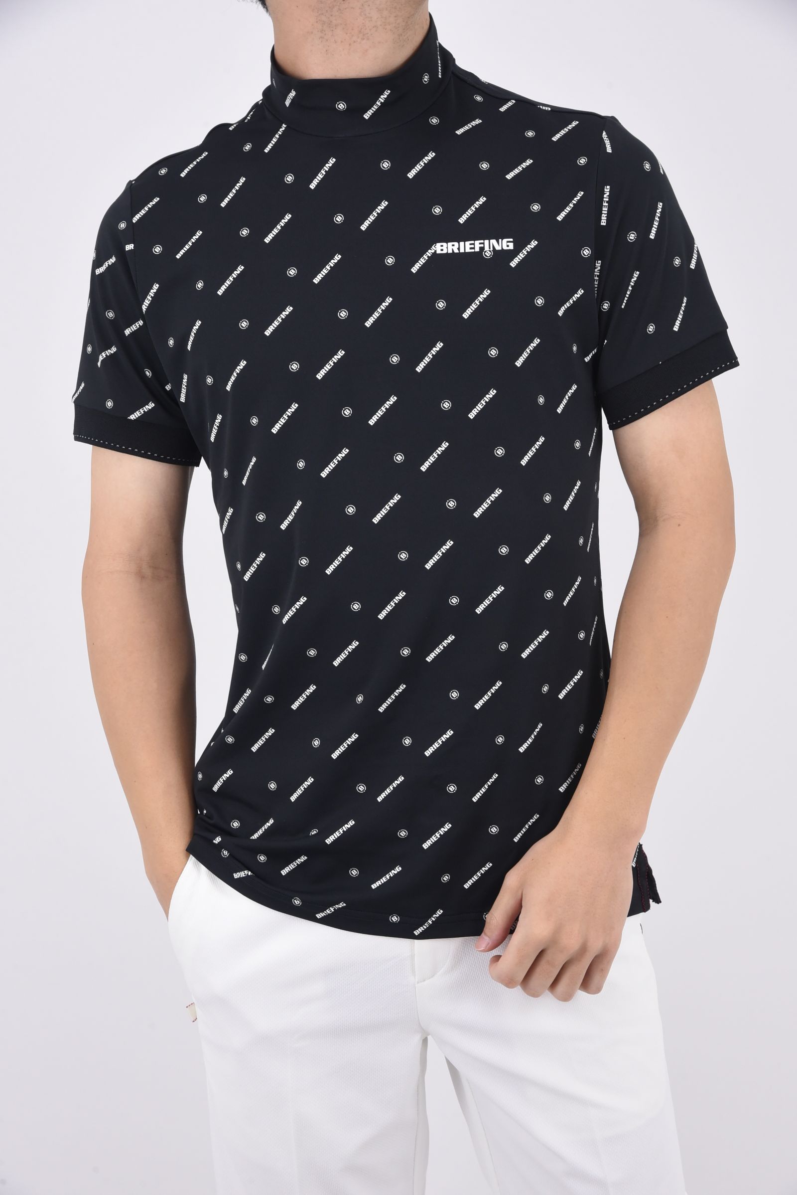 BRIEFING - MENS MONOGRAM HIGH NECK / モノグラム ハイネック