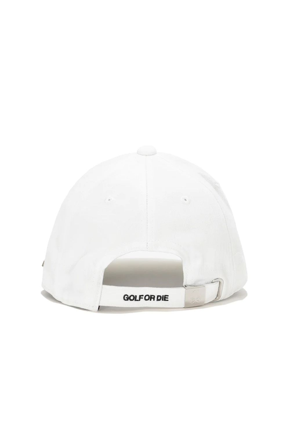 【26SS】 GAUGE CAMO LEATHER TRIM CAP / カモフラージュパターン 異素材切り替え メタルプレート ベースボールキャップ (ホワイト)