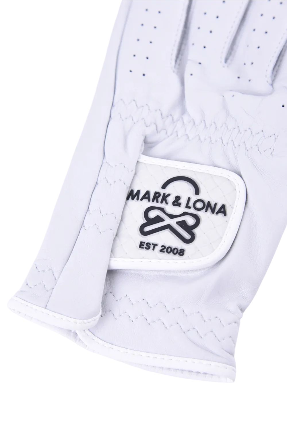 【2026SS 木村拓哉さん着用】 EVER BREATHABLE LEATHER GOLF GLOVE / ラムレザー ブランクスカルロゴ 左手用グローブ (ホワイト)