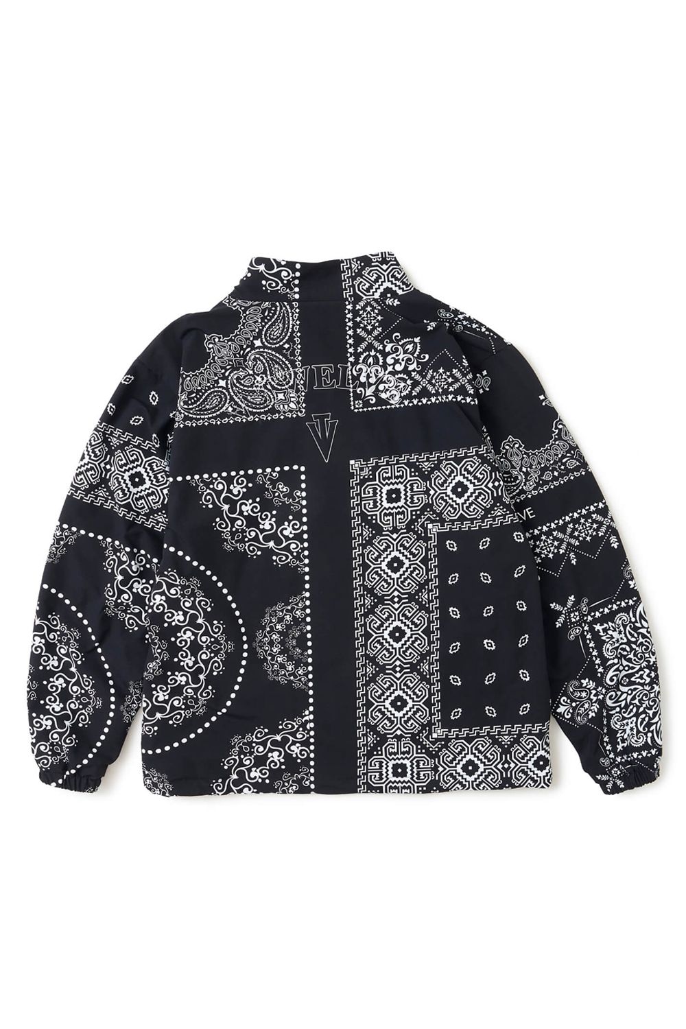 【26AW】 MOLD BAN JKT / バンダナ総柄 バックモールドロゴ ナイロンジャケット (ブラック)