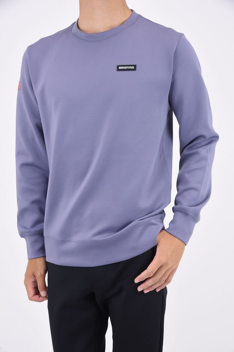 BRIEFING - MENS 3D LOGO CREW NECK BBG231 / エンボスBRIEFINGロゴ 