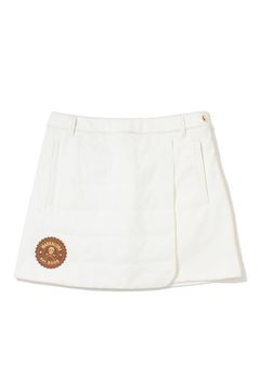 【26AW】【レディース】 ÉLAN HYBRID SKIRT / ボンディング素材&中綿素材 ハイブリッドスカート (インナーパンツ無し) (ホワイト)