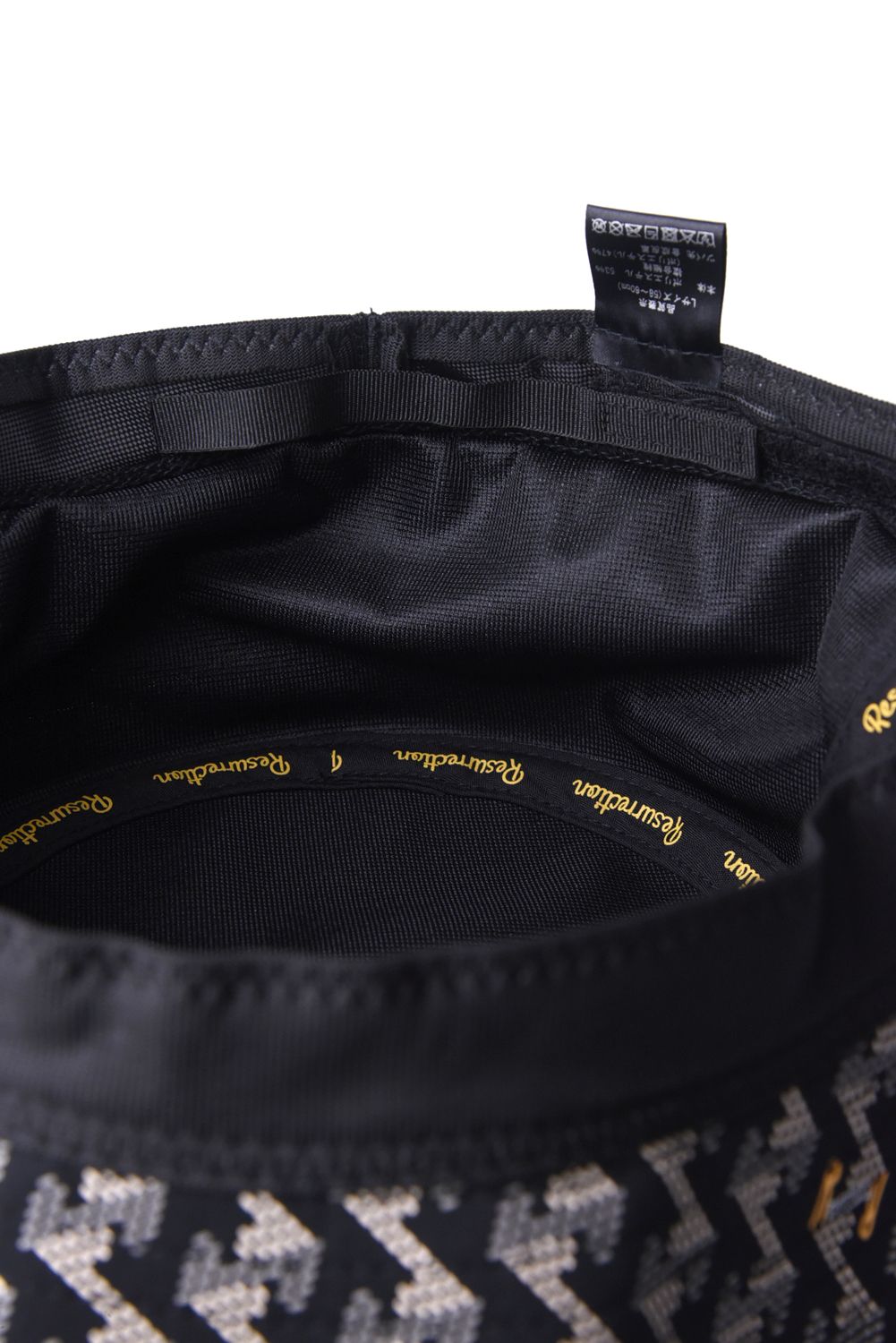 【26SS】 SYNTHETIC LEATHER BRIM BUCKET HAT / シンセティックレザーブリム バケットハット (ブラック)