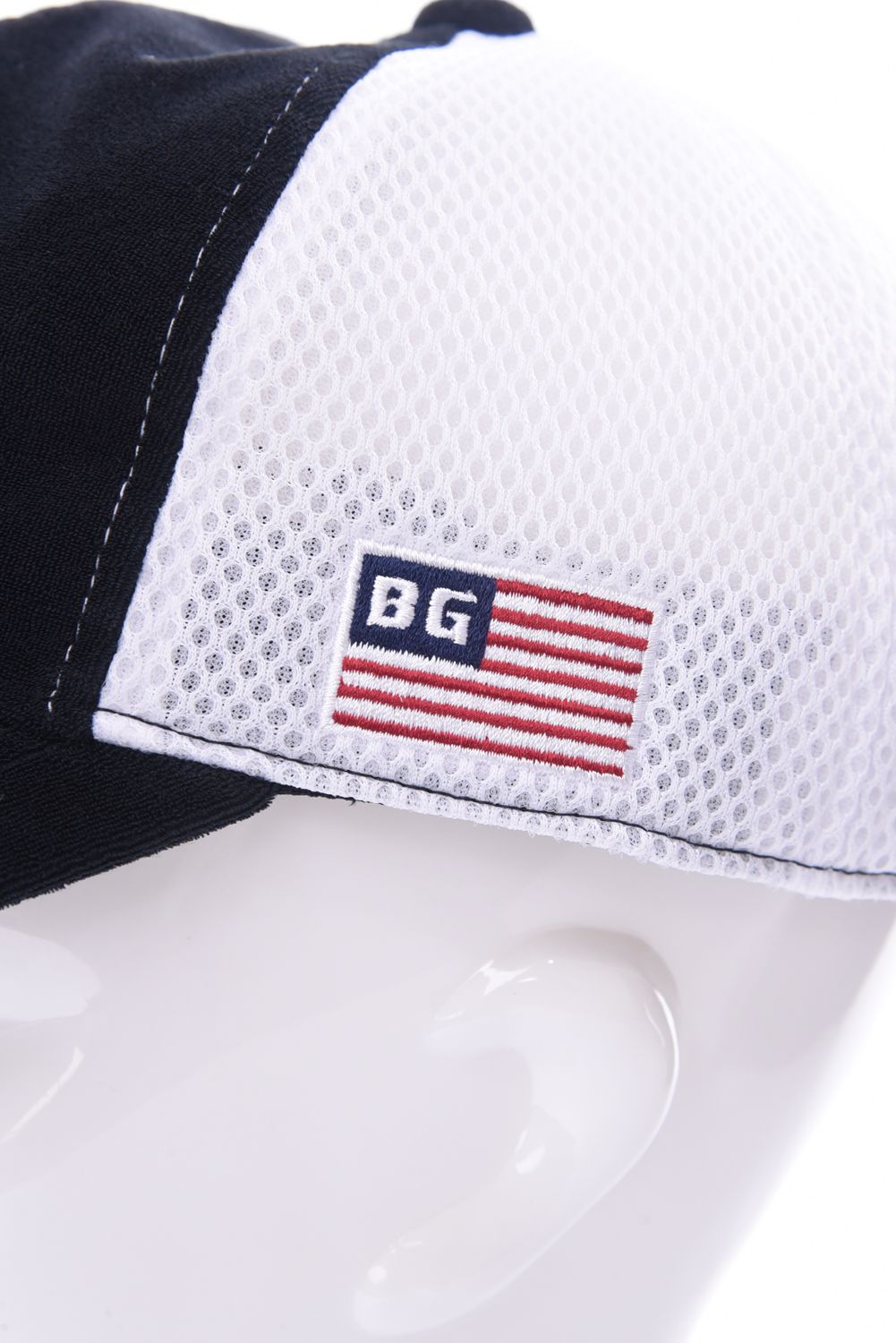 MEN’S PILE INITIAL MESH CAP / イニシャル メッシュ キャップ (ブラック)